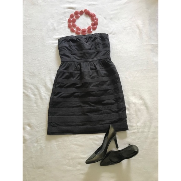 J. Crew Strapless Charcoal Dress - Picture 2 of 3
